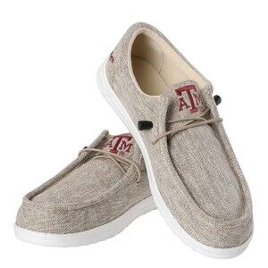 FOCO Men’s NCAA Texas Tech Light Loafers Lace-Up Cotton Knit Size 13/14